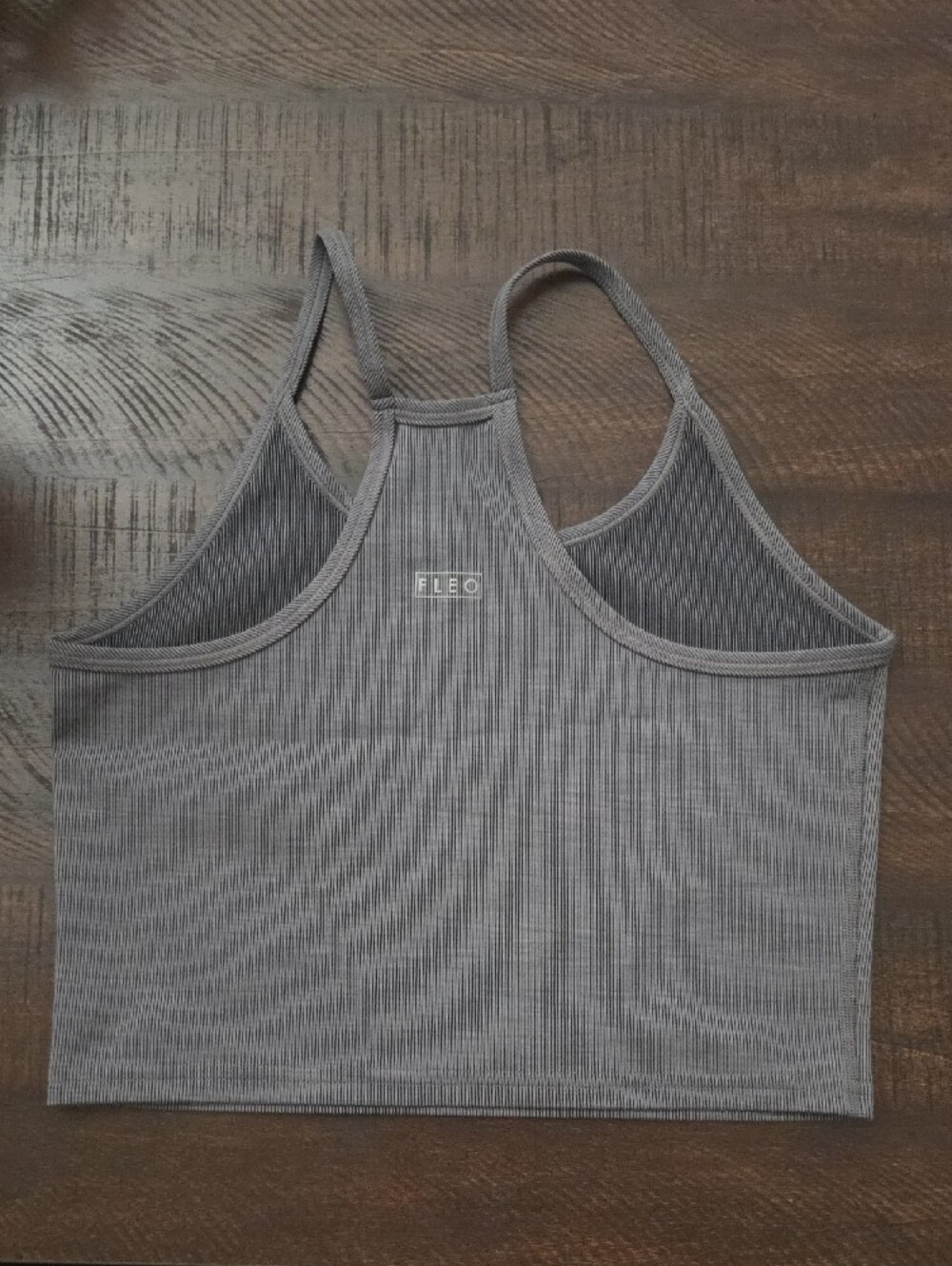 Fleo Gray Ribbed Tank - Picture 2 of 2